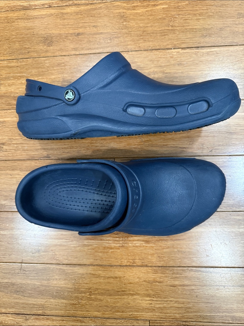 Navy Blue Crocs Bistro work clogs